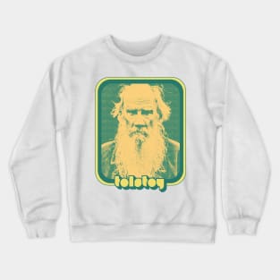 Leo Tolstoy // Retro Aesthetic Fan Art Crewneck Sweatshirt